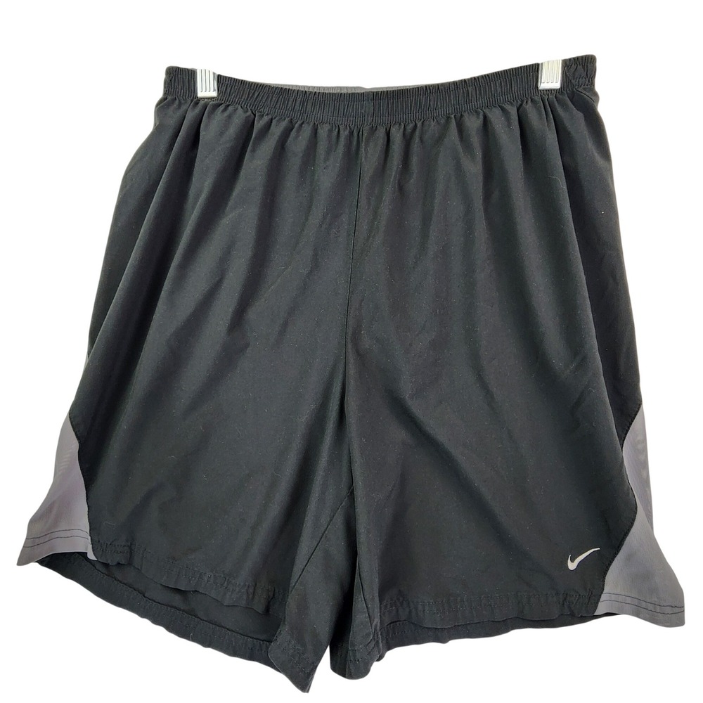 Nike Size M Black Dri-FIT Running Shorts Mens Athletic Gym Workout Training Gear